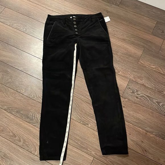Dex Black Velvet Pants with 5 Closure Buttons NWT - Picture 7 of 7